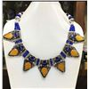 Image 1 : Tibet Natural Stone Tribal Queen Royal Necklace