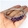 Image 3 : Natural Amethyst Rhodolite Garnet 75.99 Ct Bangle