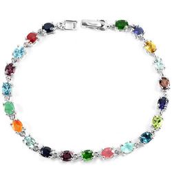 Natural EMERALD RUBY SAPPHIRE Bracelet