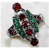 Image 1 : BEAUTIFUL 1 CT TSAVORITE GARNET RING
