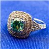 Image 1 : SPARKLING 2.5 CT MINT GREEN DIAMOND RING