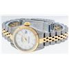 Image 6 : Rolex Ladies Quickset 2 Tone 18K White Index Datejust Wristwatch