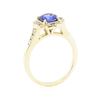 Image 4 : 1.50 ctw Sapphire and Diamond Ring - 14KT Yellow Gold