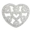 Image 1 : 14k White Gold 0.46CTW Diamond Pendant, (I1-I2/H-I)