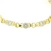 Image 4 : 18k Yellow Gold 2.15 ctw Bezel Round Brilliant Diamond Open Heart Tennis Bracele
