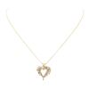 Image 2 : 1.00 ctw Diamond Heart Shaped Pendant with Chain - 14KT Yellow Gold