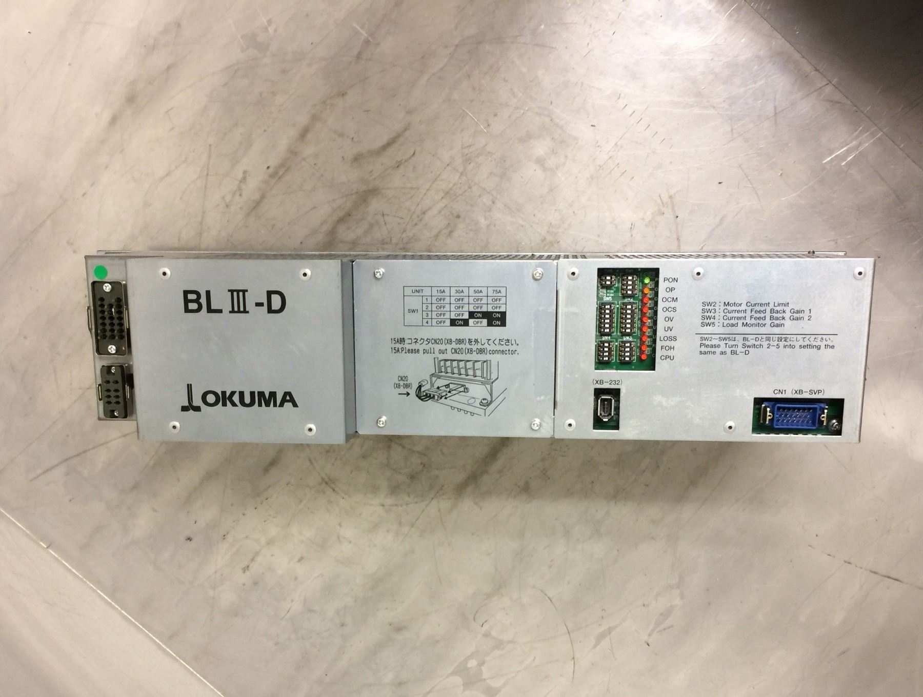 Servoazionamento OKUMA BLIV-D7575A U0632-0006-001 Servoazionamento OKUMA BLIV-D7575A U0632-0006-001