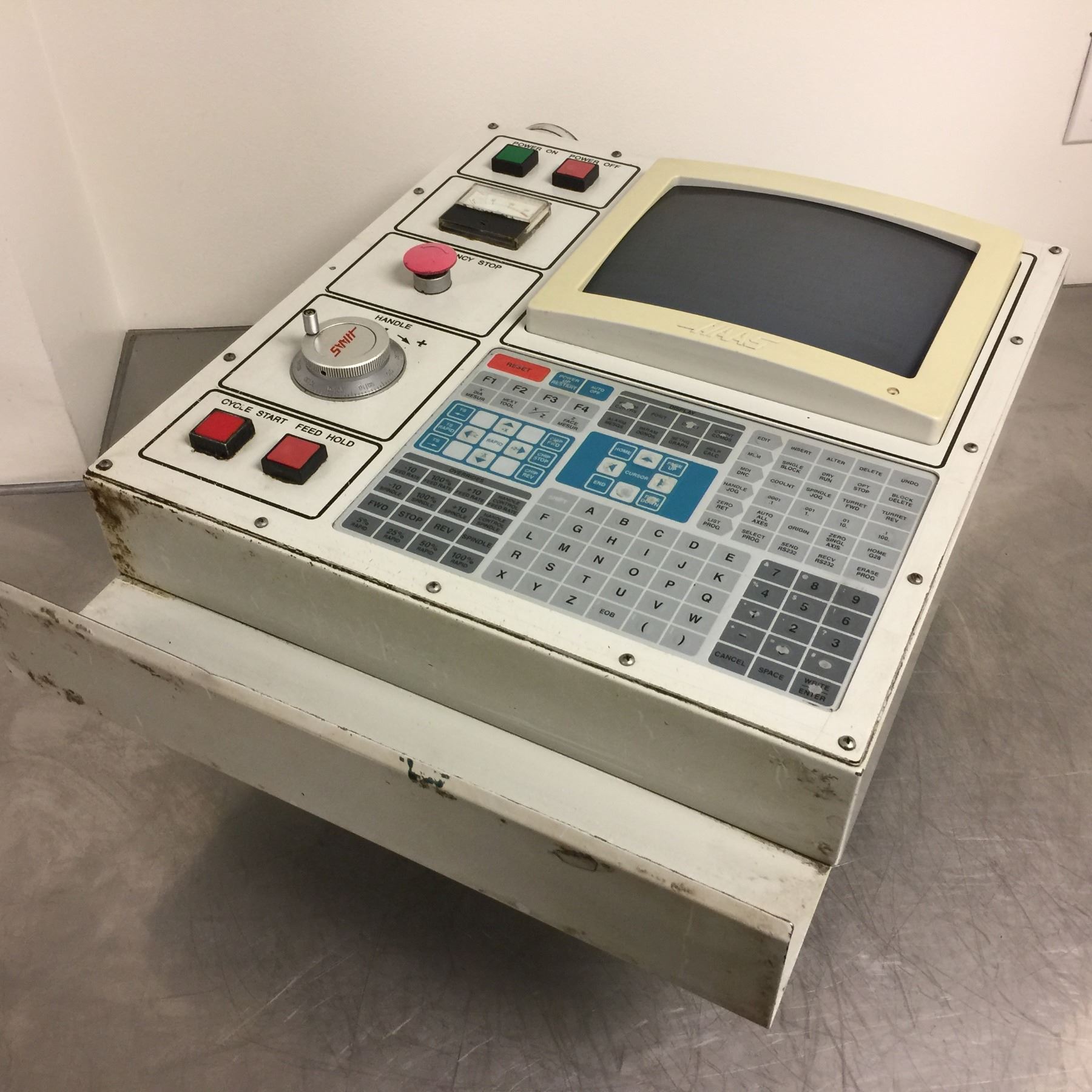 Haas Computer Panel Haas Control Panel Removed from Haas FV-0E VMC *SEE PICS FOR WEAR AND TEAR*