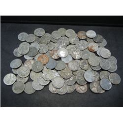 (100) STEEL WARTIME PENNIES