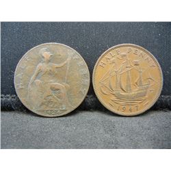 (2) GREAT BRITIAN COINS