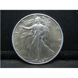 1945 BU SILVER (90%) LIBERTY HALF