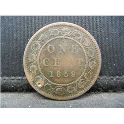 1859 CANADIAN ONE CENT