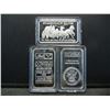 Image 1 : CLAD (3) SILVER GERMAN ART BARS ONE OUNCE CLAD