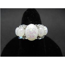 WOMAN'S FIRE OPAL RING (SIZE 6), FASHION JEWELRY
