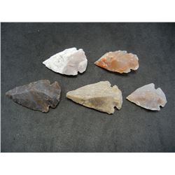 (5)-ARROW-HEADS, (AGATE), AGE UKNOWN