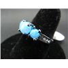 Image 3 : WOMAN'S BLUE FIRE OPAL RING (SIZE 7), FASHION JEWELRY