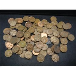 100 Lincoln Wheat Cents.