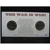 Image 6 : Two $5 Marshall Islands "The War Is Won" Commemorative Set.