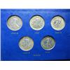 Image 3 : 1941-1947 Walking Liberty Half Dollar Complete 20 Coin Set.