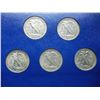 Image 9 : 1941-1947 Walking Liberty Half Dollar Complete 20 Coin Set.