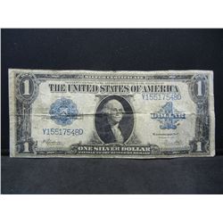 1923 Blue Seal Large Sized Silver Certificate.  Serial # Y15517548D