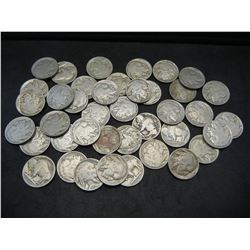 Roll of 40 1930 Full Date Buffalo Nickels.