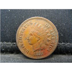 1874 Indian Head Cent, Full Liberty, 2 Diamonds.
