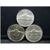Image 2 : 1943 PDS Uncirculated Silver War Nickels.