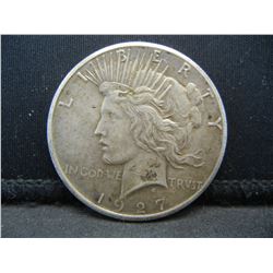 1927 Semi-Key Date Peace Silver Dollar.