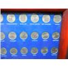 Image 3 : 1999-2008 Fifty Coin State Quarter Set Housed in Wooden Frame.