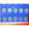 Image 5 : 1999-2008 Fifty Coin State Quarter Set Housed in Wooden Frame.