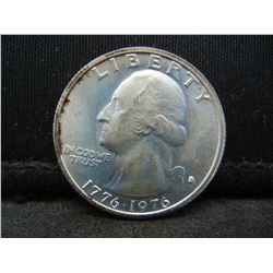 1976-S Uncirculated Bicentennial 40% Silver Quarter.