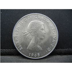 1965 British Crown.  Reverse: Winston Churchill on Reverse.