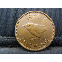 1941 Great Britain One Farthing.