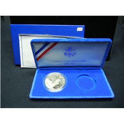 1986-S Ellis Island Statue of Liberty Proof Commemorative 90% Silver Dollar.