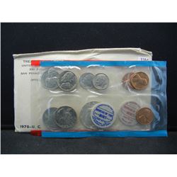 1970 United States 10-Coin Mint Sets With Original Gov't Packaging.