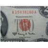 Image 2 : 1963-A Red Seal $2 United States Note.  Nice Uncirculated Note.  Serial # A15838160A