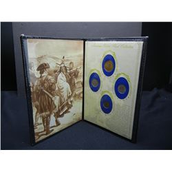 American Indian Head 4-Coin Collection Issued by United States Commemorative Gallery.