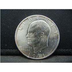 1971-S Uncirculated Eisenhower 40% Silver Dollar.