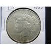 Image 1 : 1922 Peace Dollar