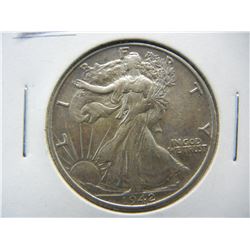 1942 S Walking Liberty Half Dollar
