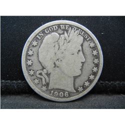 1906 D Barber Half Dollar