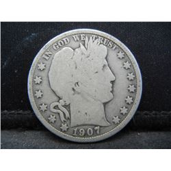 1907 Barber Half Dollar
