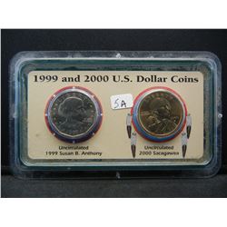 The tough 1999 P Susan B Anthony Dollar and 2000 P Sacajawea Dollar.  BU.