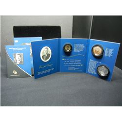 2016 Reagan Coin and Chronicles Set that includes a GEM Proof Silver Eagle, a reverse proof Reagan D