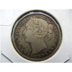 1894 Newfoundland 20 Cents silver.  Nice Very Fine.