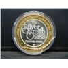 Image 3 : Silver Smith Wendover Nevada $10 (.999) silver gambling token.   In capsule.
