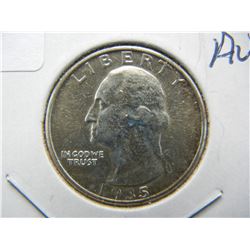 Scarcity ALERT.  1935-S Washington Quarter, Choice AU.  Hard to find.