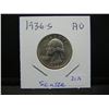Image 3 : Scarcity ALERT.  1936-S Washington Quarter, Choice AU.  Hard to find.