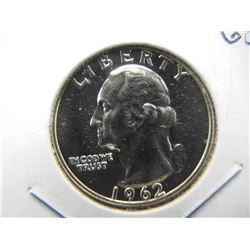 1962 Washington Quarter.  GEM Proof 65.